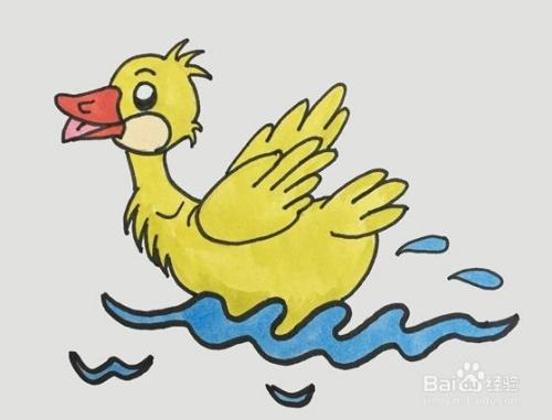 可爱的小鸭子简笔画怎么画