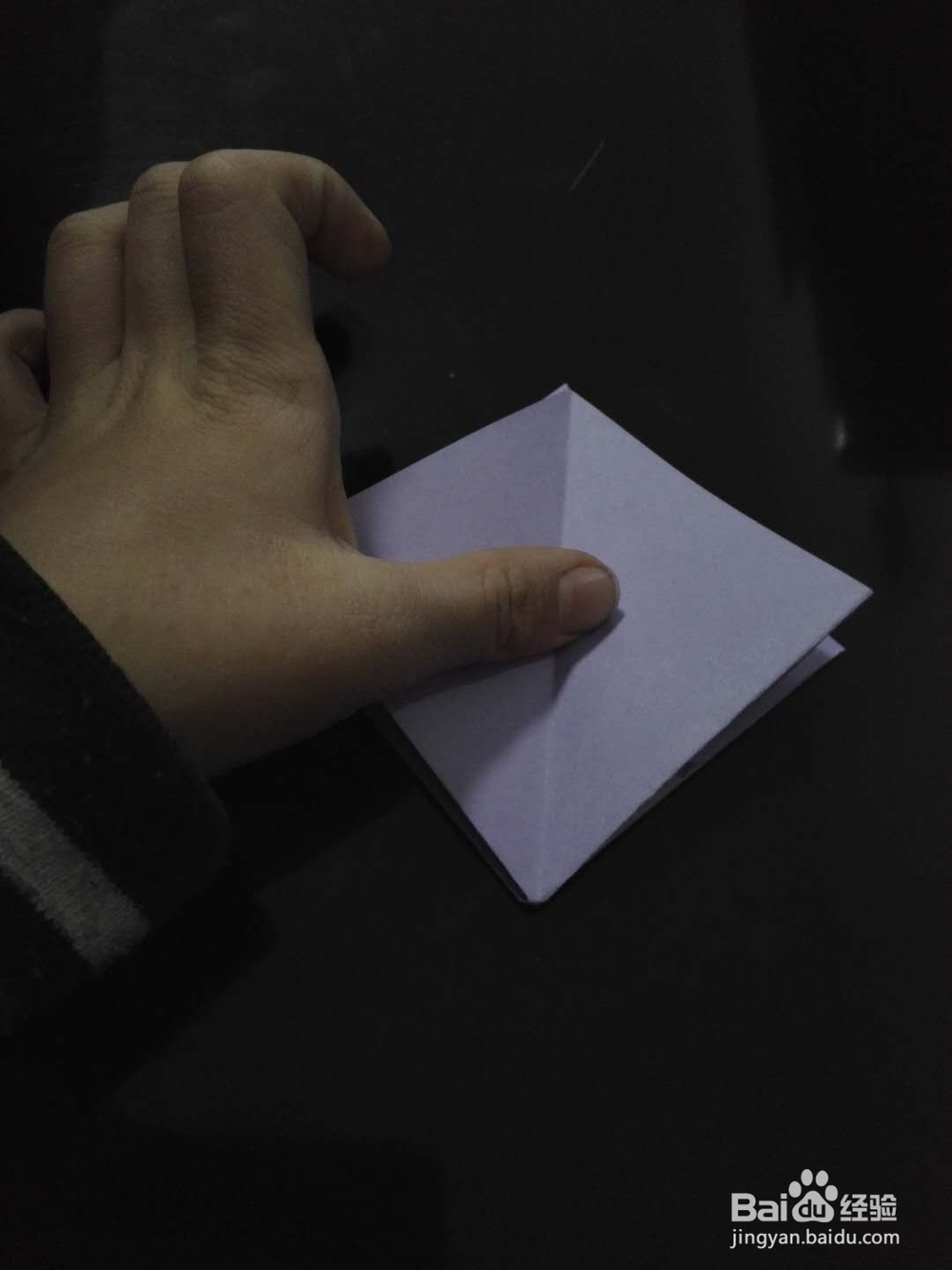 粘贴式四棱锥的折法