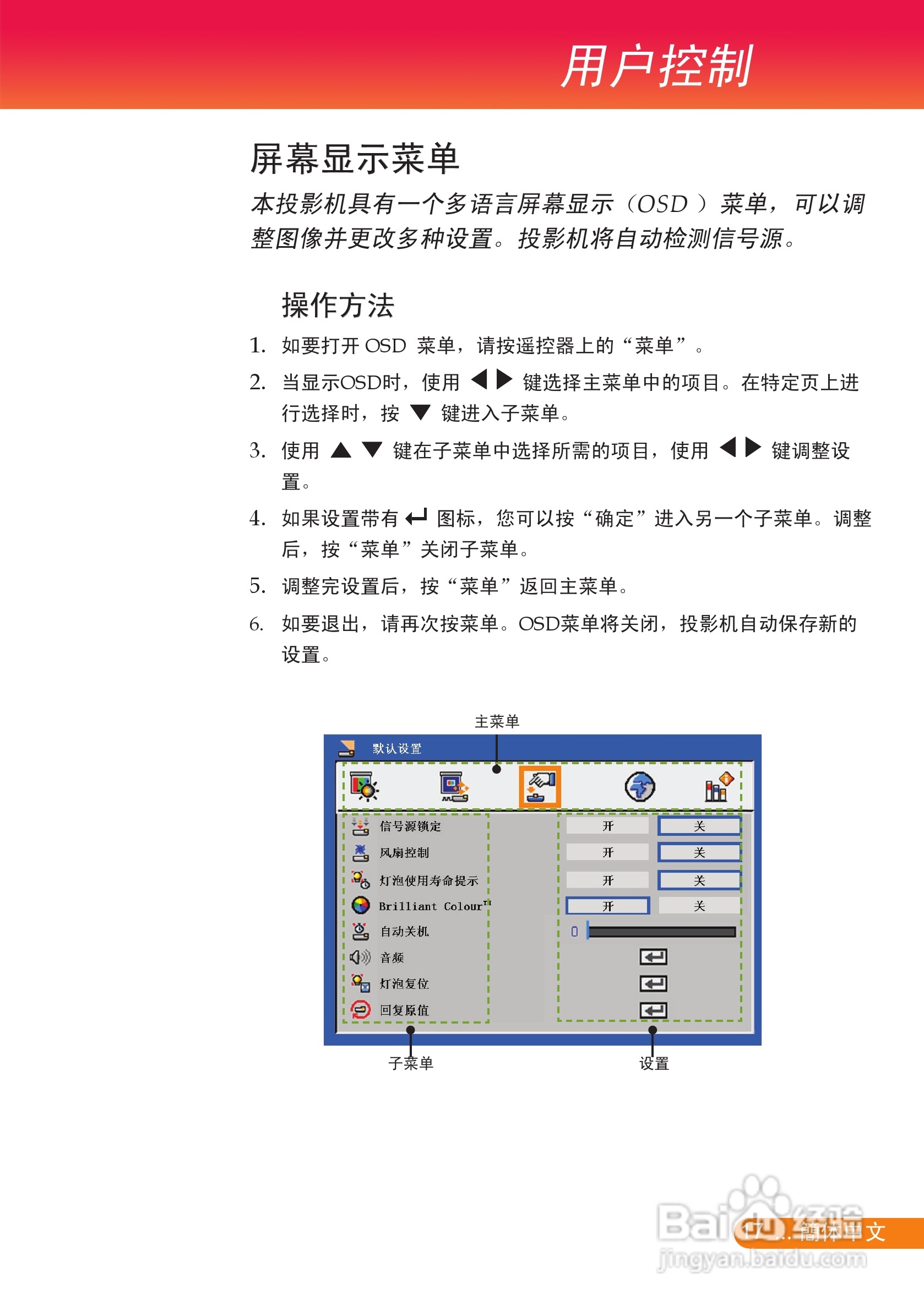 富可视 X7投影机说明书:[2]