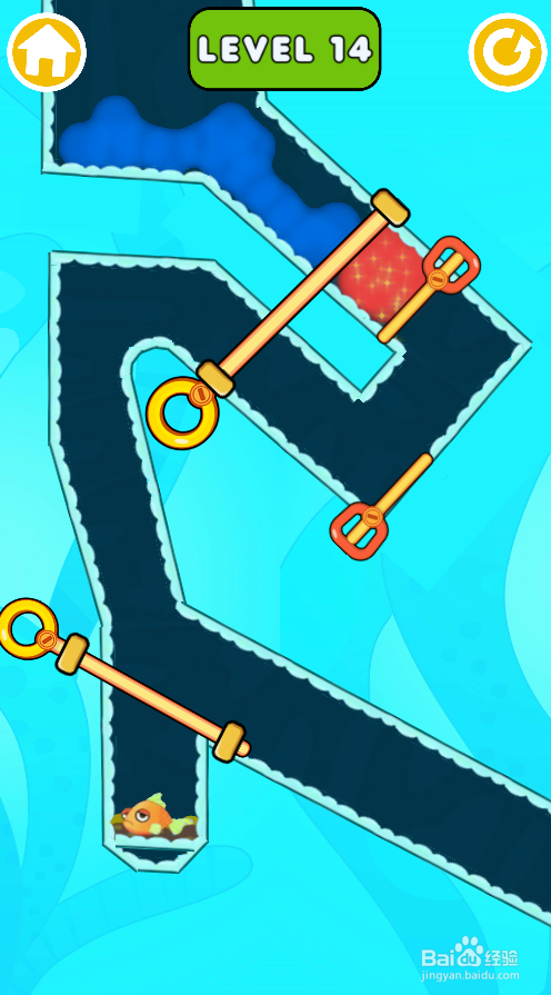 如何营救小金鱼（Level 14）