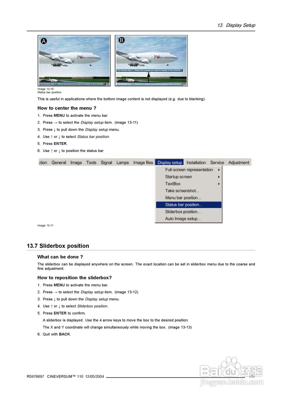 Barco巴可 Cine VERSUM 110投影机说明书:[13]