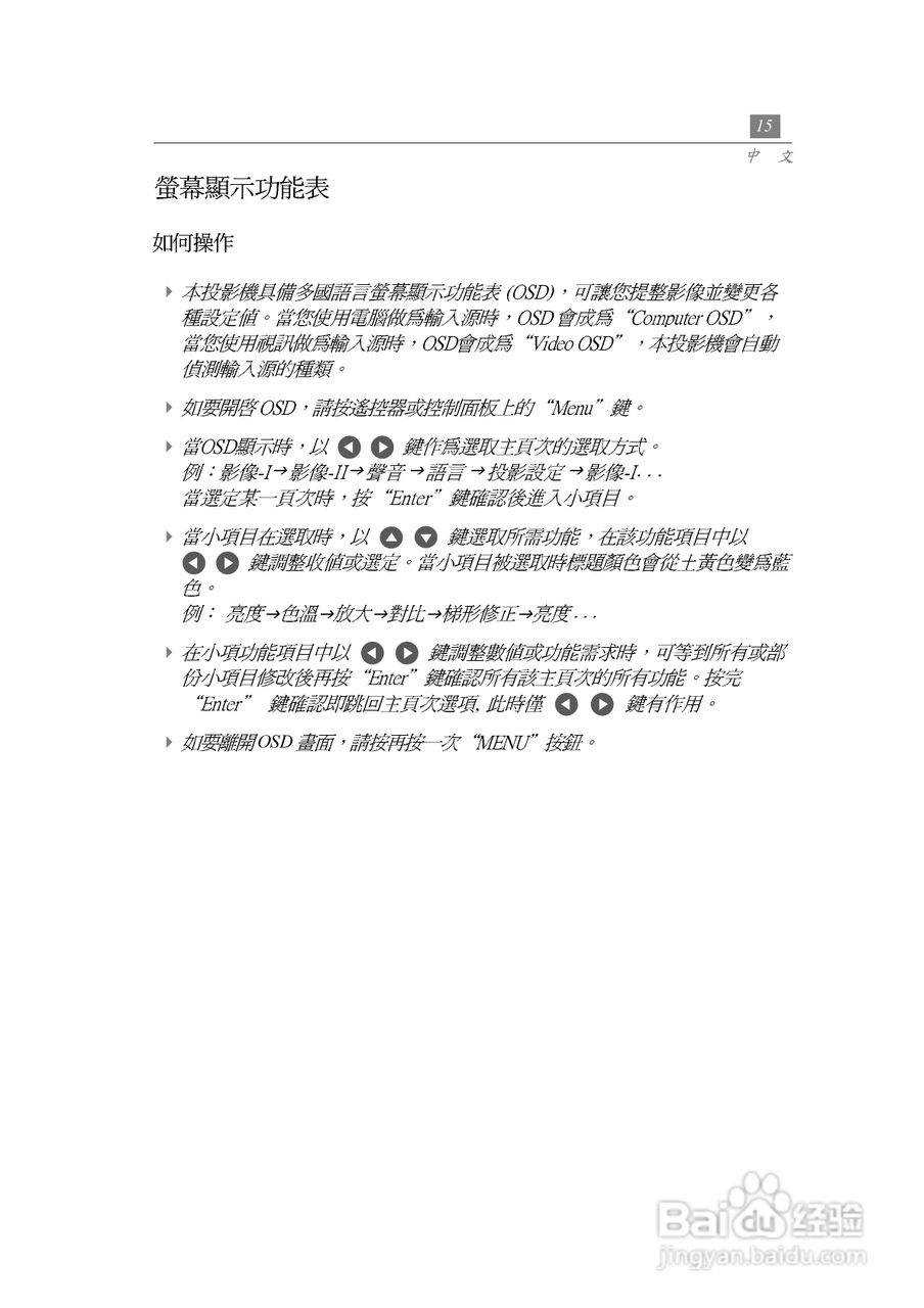 奥图玛投影机EP735型说明书:[2]