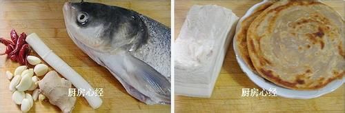 家常菜;鱼头肥肉泡大饼做法图解