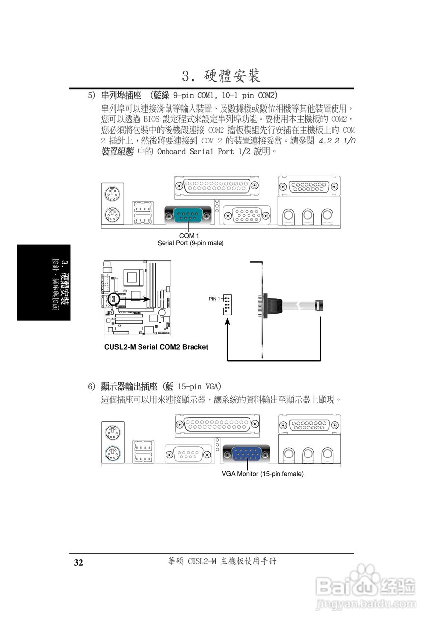 华硕CUSL2-M型主板说明书:[4]