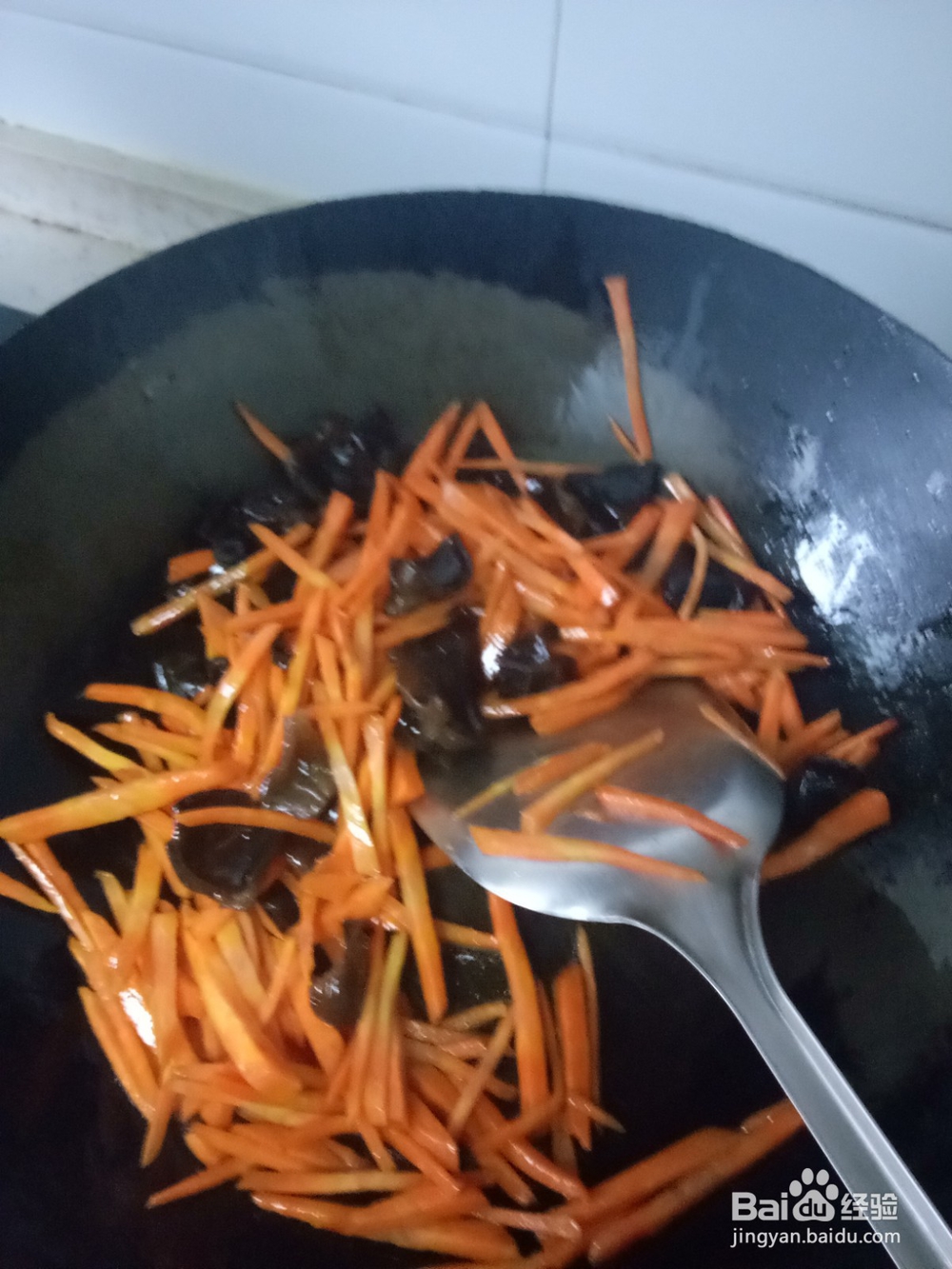 木耳白菜胡萝卜丝