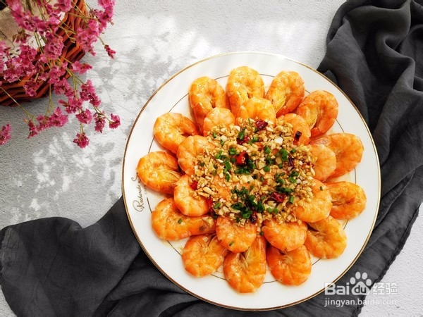 蒜蓉烤鲜虾的做法步骤
