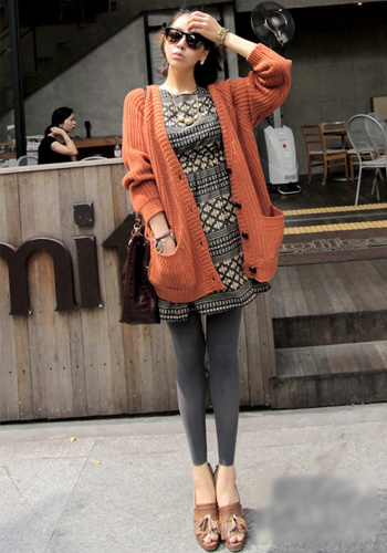 冬季毛衣外套怎么搭配