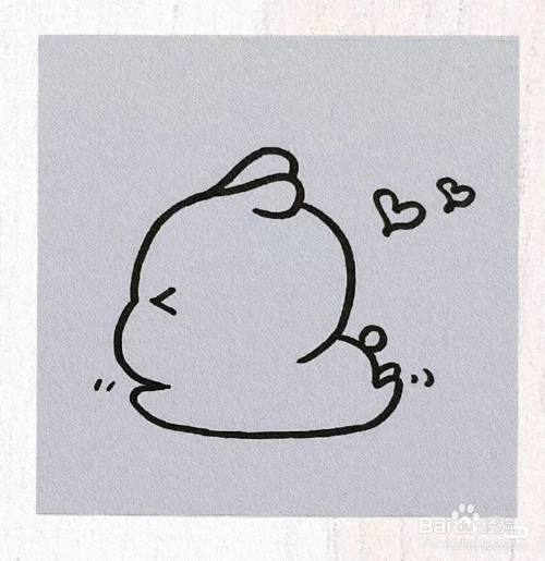 新手如何画可爱的兔子