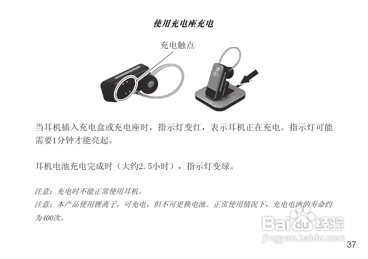 摩托罗拉H12蓝牙耳机使用说明书:[4]