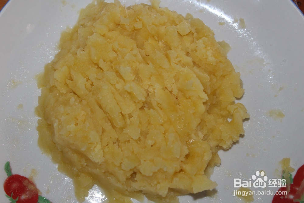 土豆花朵面包的做法