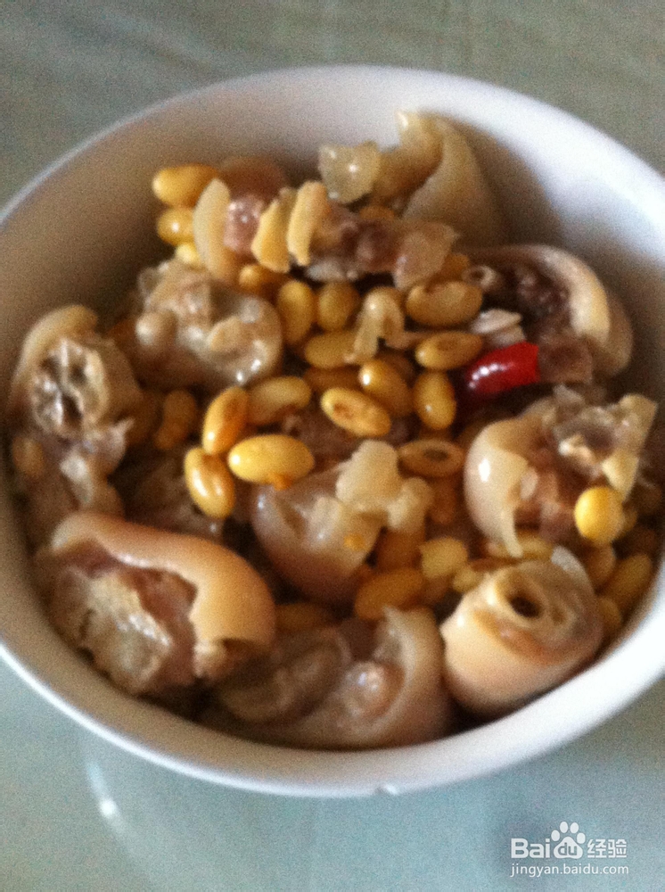 暑期美味菜2——黄豆炖猪蹄