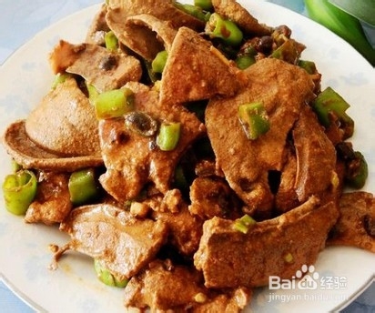 小米辣炒猪肝的做法