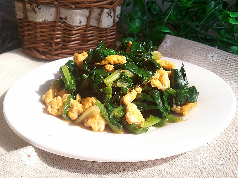 快手家常菜——菠菜炒鸡蛋