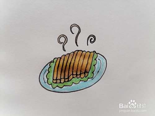 红烧羊排怎么画