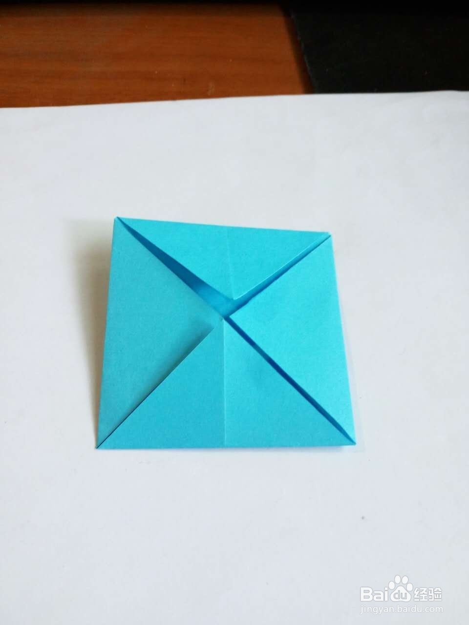 手工折纸蓝莲花（16花瓣）