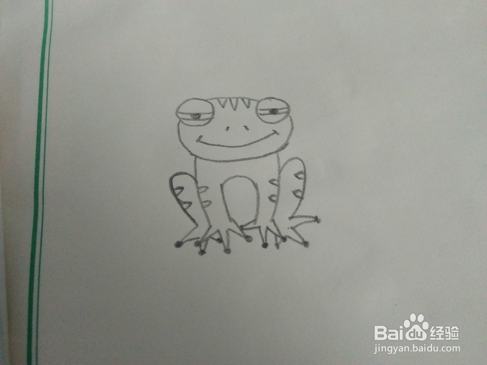 小青蛙的简笔画怎么画