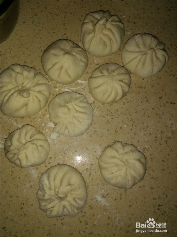 水萝卜葱花猪肉包