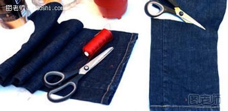 DIY个性牛仔花盆