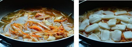 教你如何制作辣白菜炖年糕