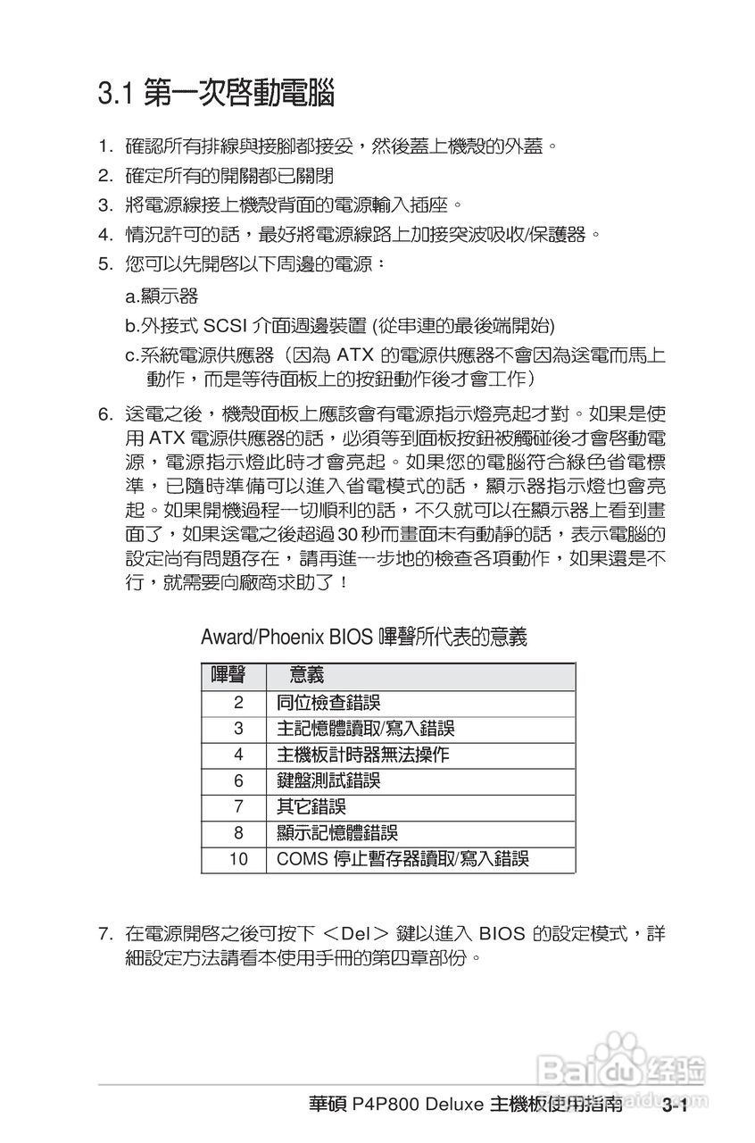 华硕PC-DL Deluxe主板使用手册说明书:[7]