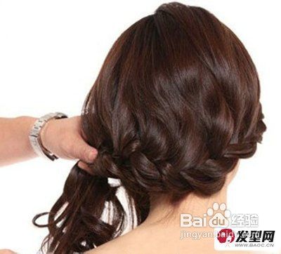 图解2款简单编发发型教程