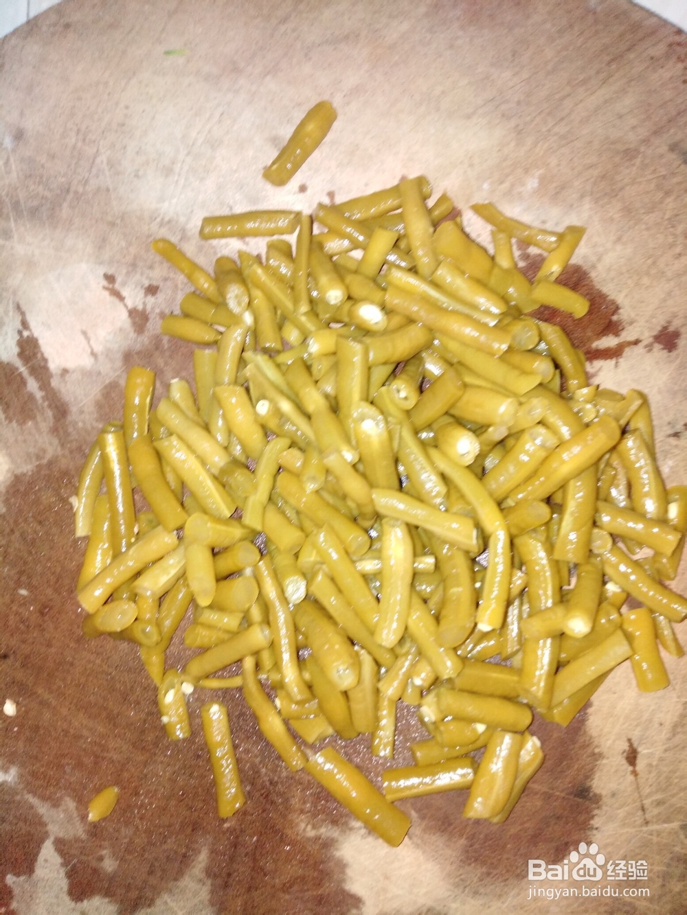 猪大肠如何炒酸豆角?