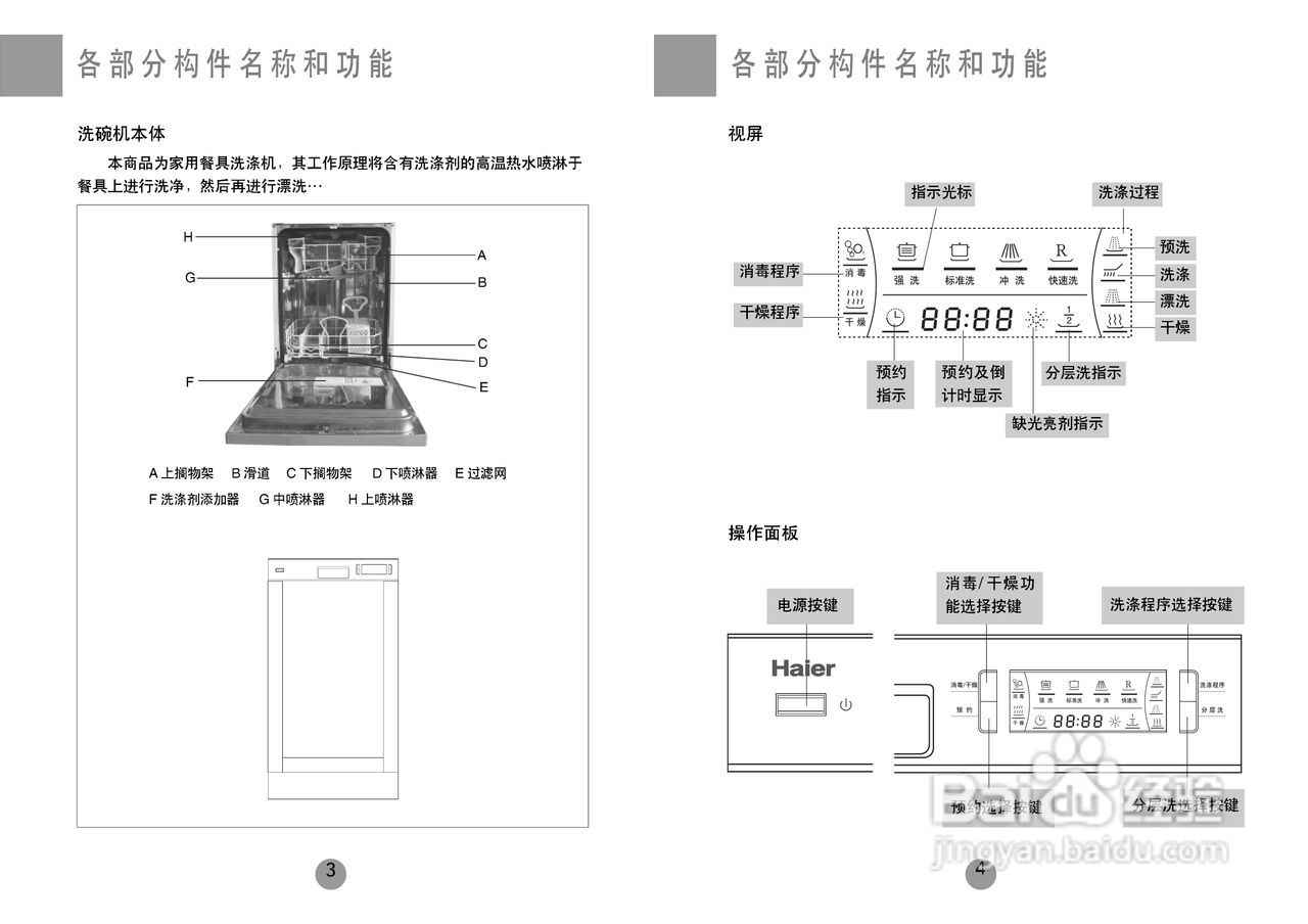 海尔洗碗机WQP9-V6说明书