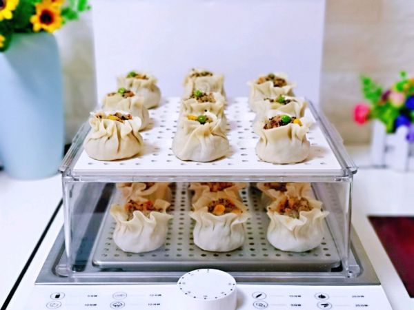 藜麦鸡胸时蔬烧麦