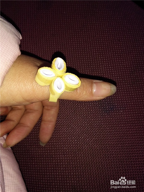 幼儿手工——四季花戒指