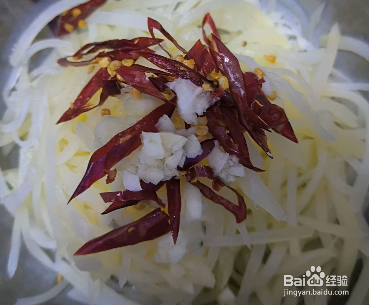 炝拌土豆丝的做法