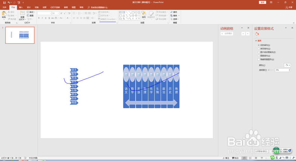 PPT中SmartArt 功能的操作使用