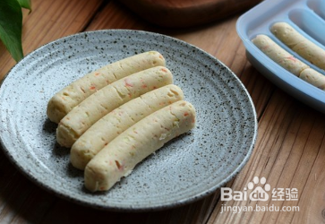 玉米粉鸡肉肠的做法