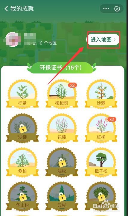 支付宝蚂蚁森林如何查看成就？