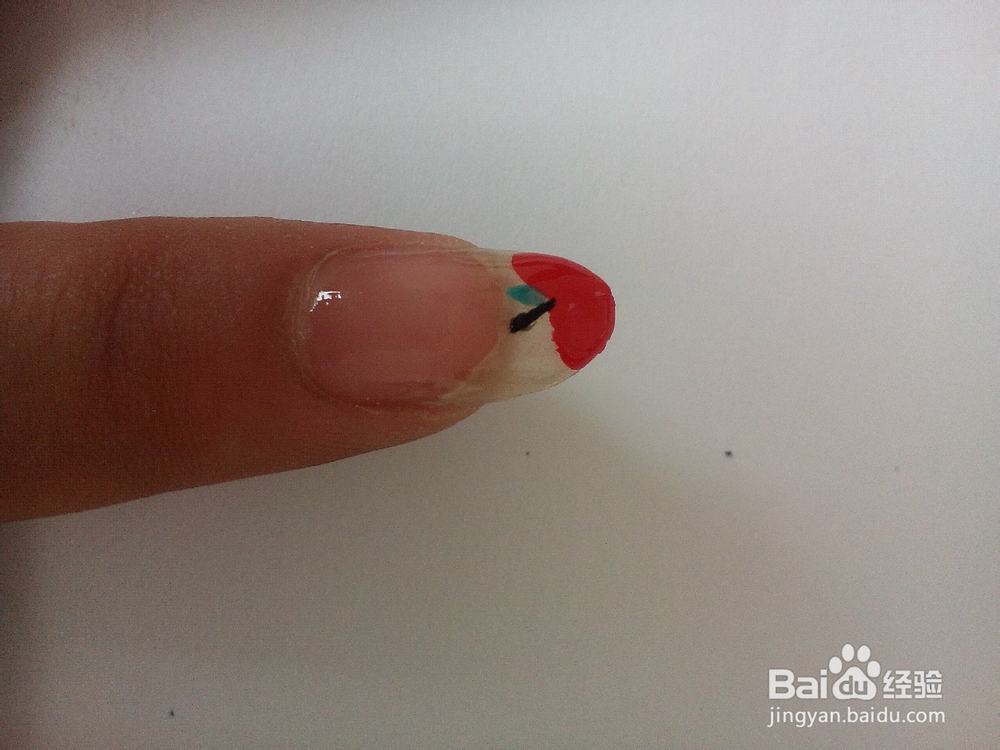 水果盛宴小苹果美甲