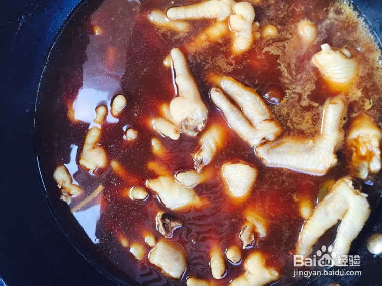 普洱茶韩式鸡爪的做法