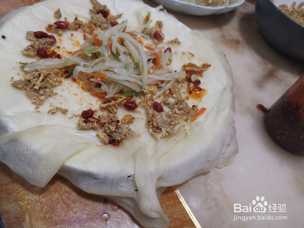 辣味鸡蛋土豆丝卷饼