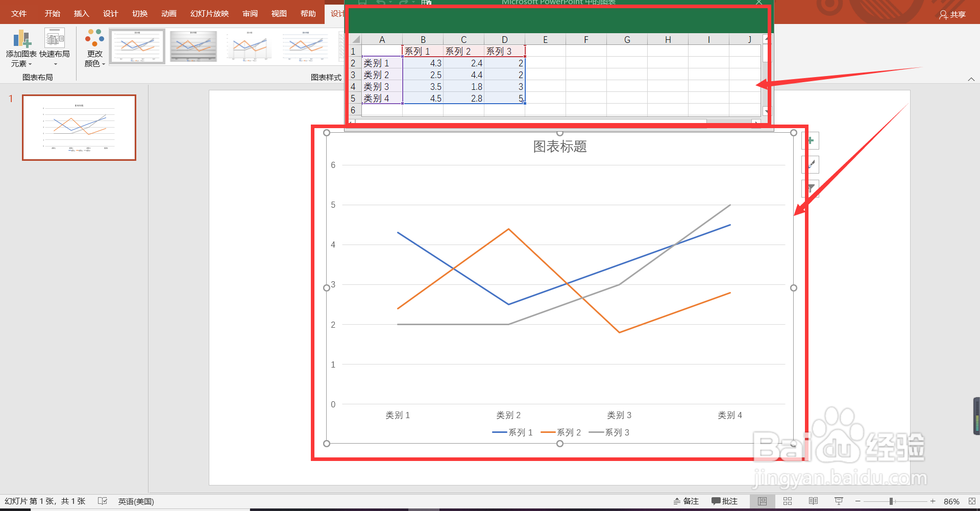 PPT的线形图怎么制作？