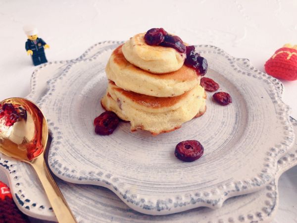 山药雪梨蔓越莓松饼