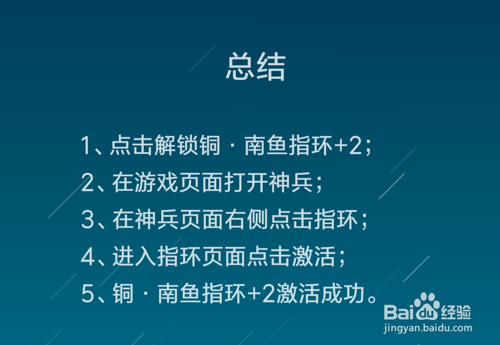 精灵盛典怎么激活铜·南鱼指环+2