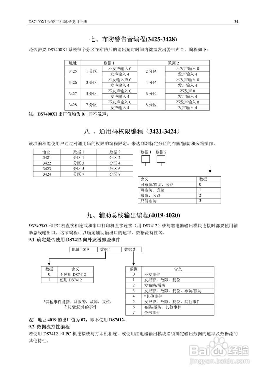 博世 DS7400XI报警主机简明安装使用手册:[4]