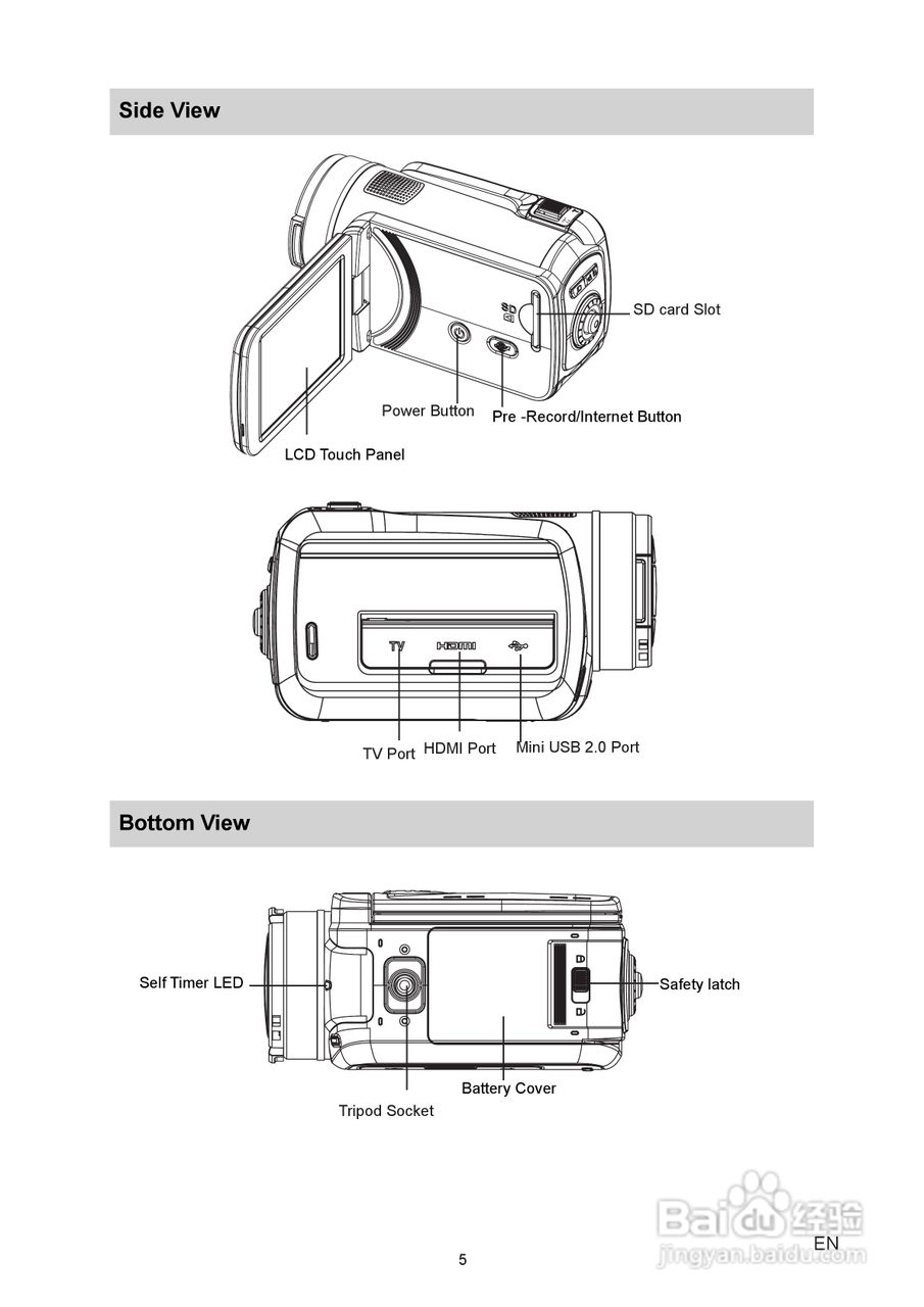 威达Vivitar DVR 980HD数码摄像机使用说明书:[1]