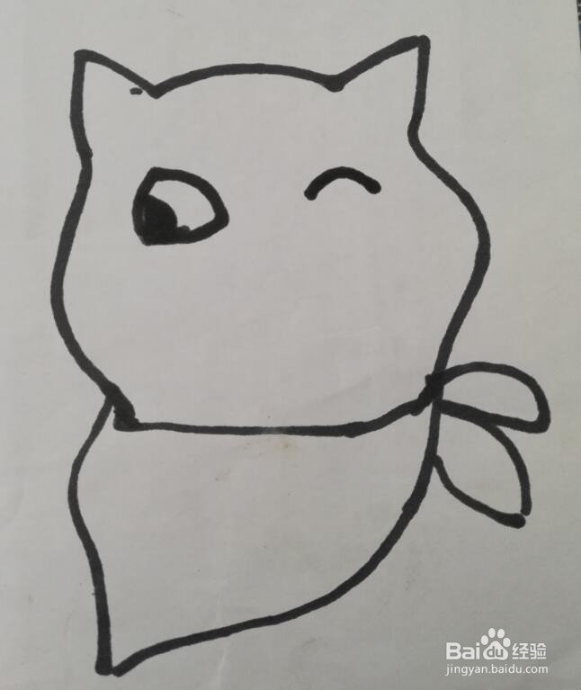 儿童简笔画 小猫的画法 小猫的简笔画