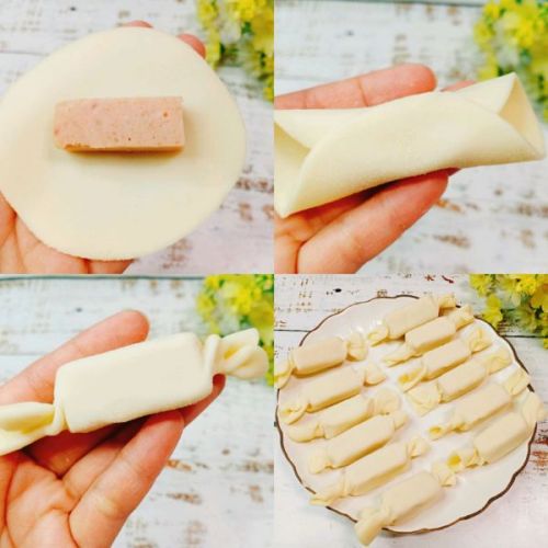 饺子皮变身糖果小零食