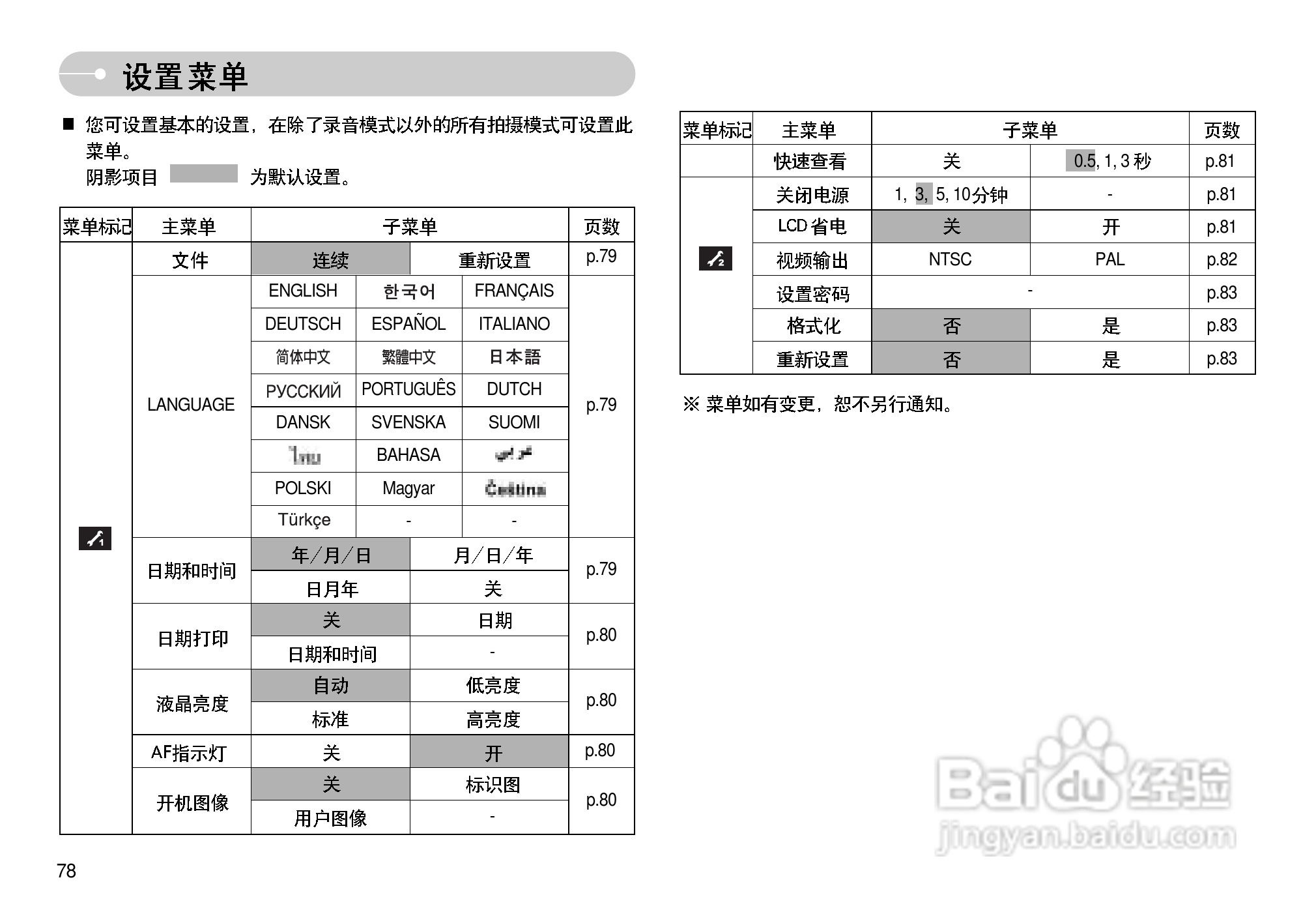 三星I70数码相机使用说明书:[8]