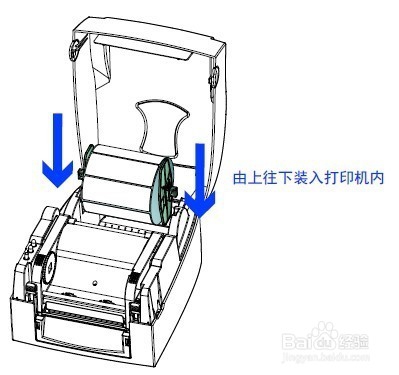 godex G500条码打印机怎么装标签纸