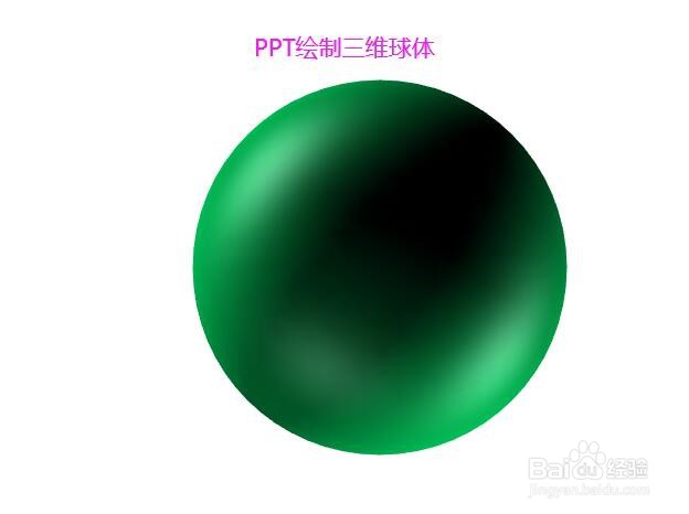 怎样用PPT绘制三维球体-百度经验