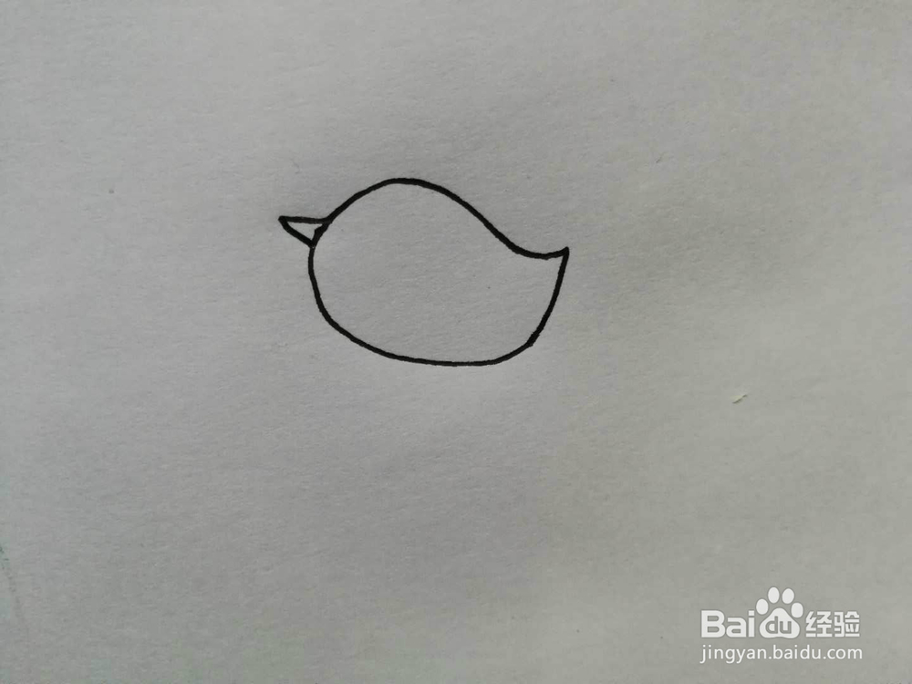 简笔画飞翔着的小鸟