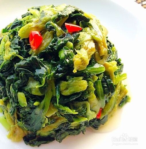 凉拌万年青干菜心