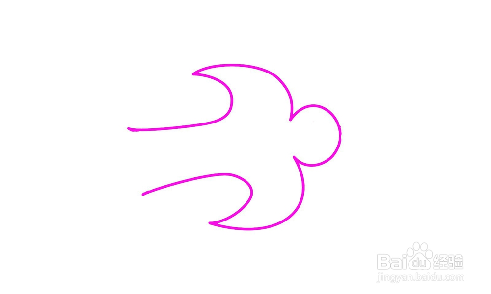 怎样画出一只燕子简笔画?