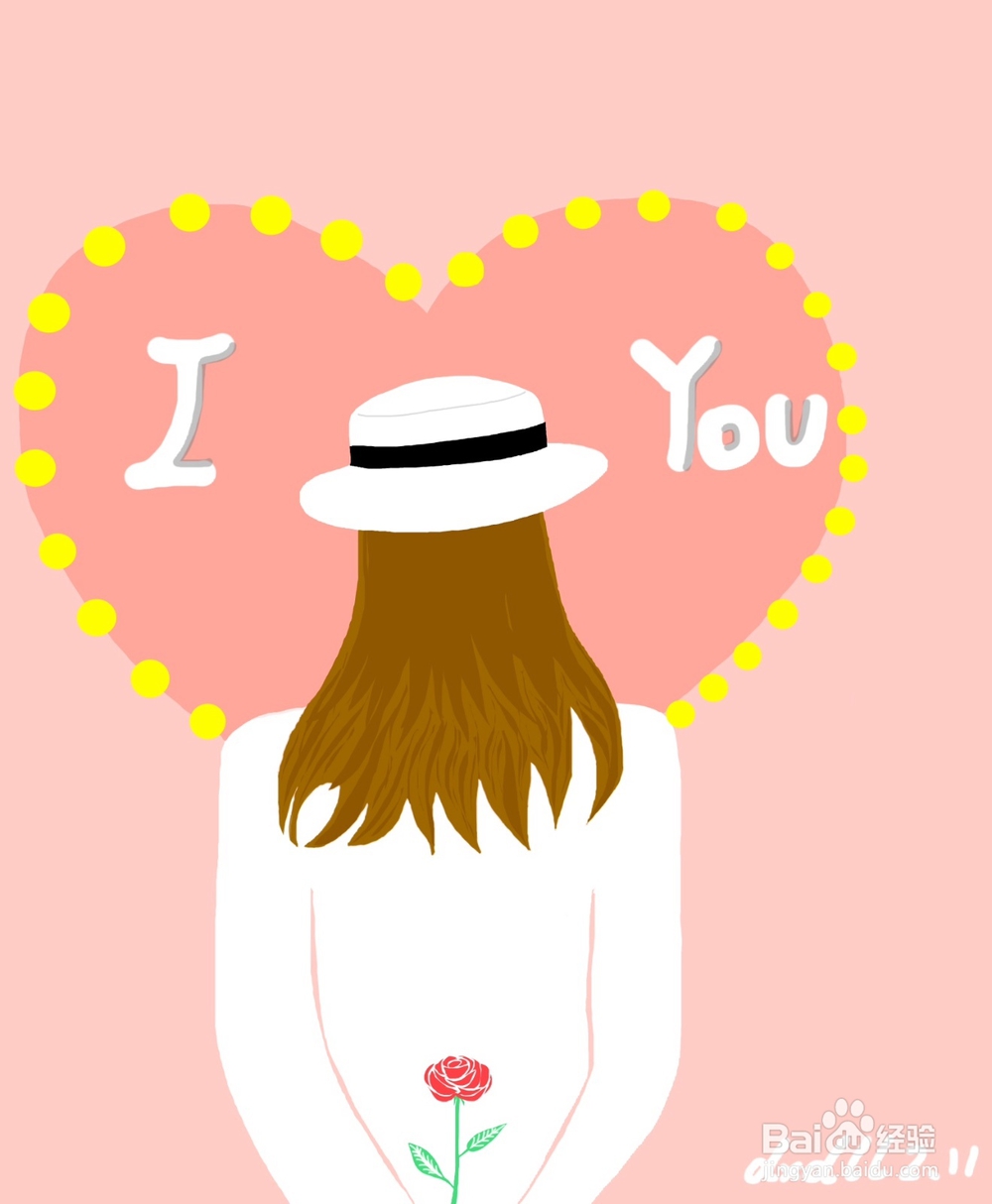 dxdll手绘之女孩的背影